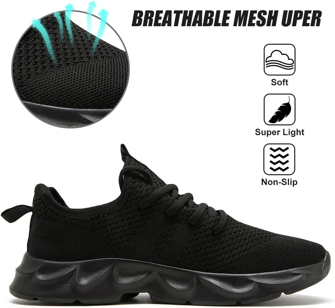 Men's Tennis Shoes Walking Lightweight Breathable Fashion Sneakers Non Slip Workout Gym Shoes for Running Image 2