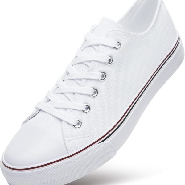 Mens Classic Casual Shoes,Lace up Fashion Sneakers,Low Top Canvas Sneakers for Men