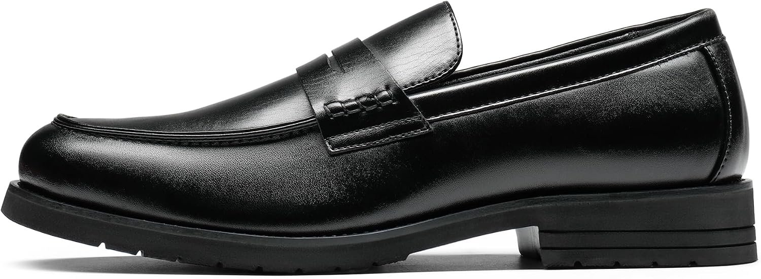 Men's Dress Slip on Penny Loafers Business Formal Shoes Image 2