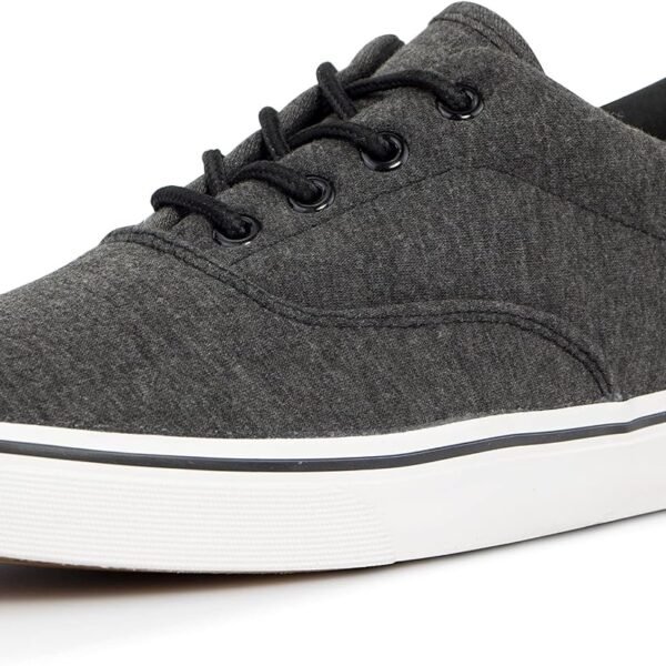 Men's Black Classic Low Top Shoes Canvas Fashion Sneaker with Soft Insole Cal Dress Shoes for Men able Walking Shoes
