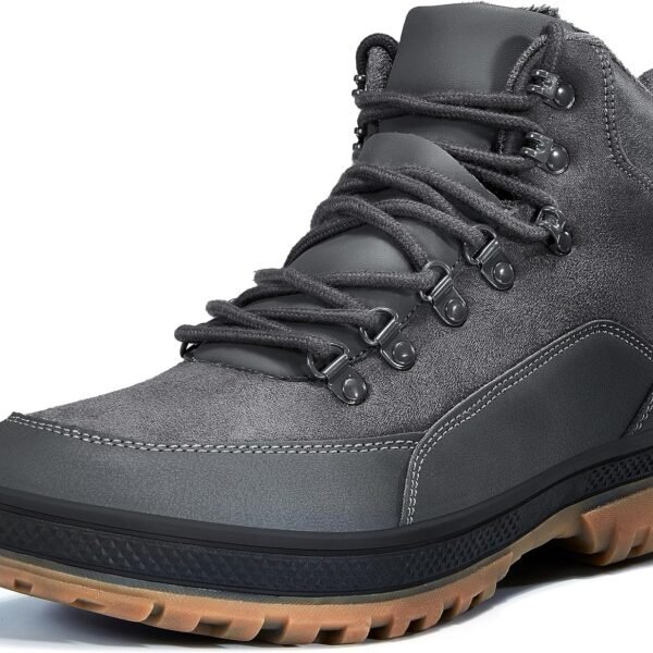 Men's Snow Boots Lightweight Waterproof Winter Boots Fur Lined Anti slip Cold Weather Shoes